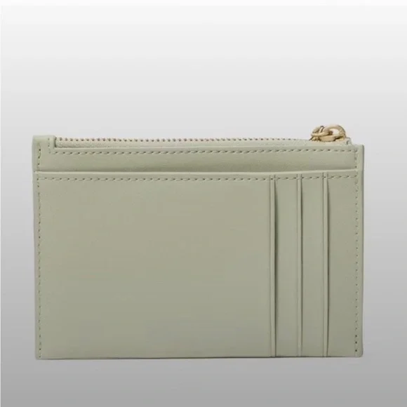 Kate Spade Carey Quilted Studded Small Card Holder, Mint - Picture 6 of 7